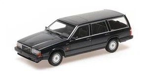 1:18 MINICHAMPS Volvo 740 Gl Break Dark Green Metallic 1986 155171771 Model - Picture 1 of 2