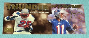 Drew Bledsoe & Curtis Martin 1996 Skybox Thunder & Lightning *PATRIOTS*