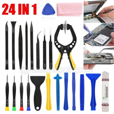 24tlg Reparatur Öffnungs Werkzeug Set Reparatur Display Smartphone Handy Tablet - Bild 1 von 4