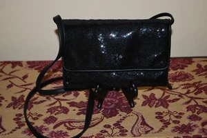 Black Sequin Mini Crossbody Purse - Picture 1 of 5