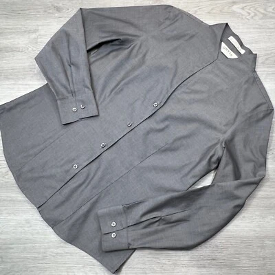 Orvis Womens Wrinkle Free Cotton Button Down Long Sleeve Shirt Size 10 Gray - Image 1 of 4