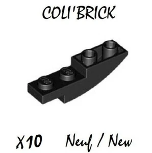 Lego 13547 - 10x slope curved 4x1 inverted - Noir Black -NEUF - Imagen 1 de 1