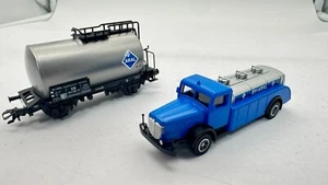 Märklin H0 47903 Kesselwagen ARAL LKW Büssing DB OVP NEUWERTIG MHI - Bild 1 von 14