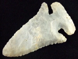 Punte di freccia indiane eccezionalmente fini 3 7/16 pollici Ohio Thebes Point Insight COA - Foto 1 di 4