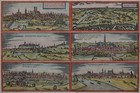 München, Ingolstadt, Freising, Nördlingen, Regensburg.. -Braun u. Hogenberg 1580