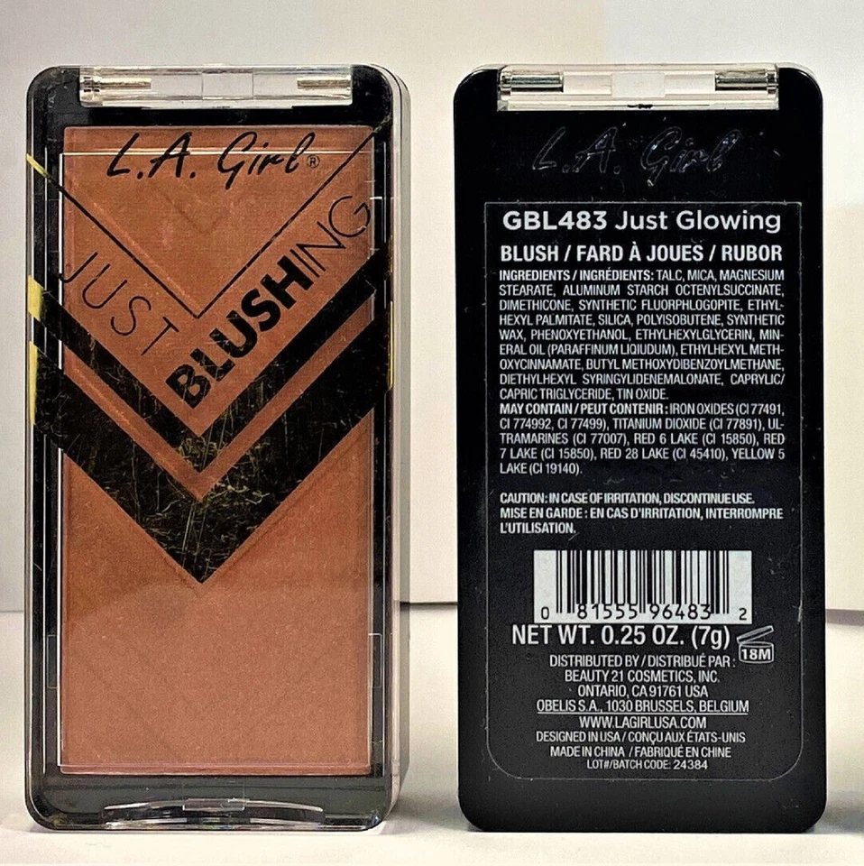 LOTE DE (2) RUBOR EN POLVO LA Girl Just Blushing #GBL483 Just Brilling ENVÍO GRATUITO Foto 1 de 1