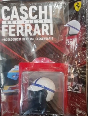 JOHN SURTEES - (1964) HELMET TUTTI I CASCHI DEI PILOTI FERRARI N.#26 1:5 - Immagine 1 di 4