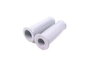 1 par de gomas de agarre forma esalada gris para EMW R 35 - Imagen 1 de 1