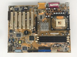 MB ASUS P4B266, REV 2.01, SKT 478, 6X PCI, 1X AGP,1S/2USB/P/A/G,SHIELD - Picture 1 of 5