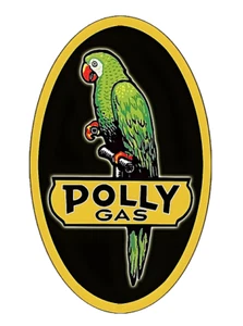 CALCOMANÍA PEGATINA DE COLECCIÓN POLLY GAS BOMBA DE GASOLINA PETRÓLEO HOMBRE CUEVA - Imagen 1 de 1