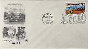 PCS Artcraft 3576 Greeting from America - Kansas State Capitol Topeka - Picture 1 of 1
