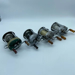 Lot 4 Vintage Shakespeare Criterion Pflueger Skilkast Direct Drive Casting Reels - Picture 1 of 13