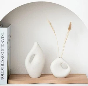 Ceramic vase, standing vase ornament flower arrange, Set of 2 - Picture 1 of 3