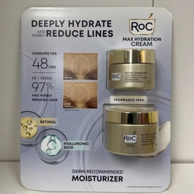 ROC Retinol Correxion Line Smoothing Max Hydration Cream-2 Pack( 1.7oz & 3.4oz ) - Image 1 of 3