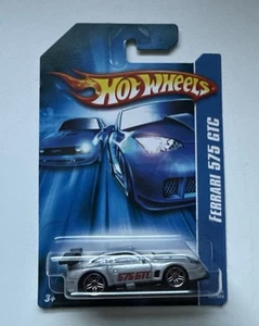 Ferrari 575 GTC Silver 5PR 201/223 2006 1:64 Hot Wheels - Imagen 1 de 1