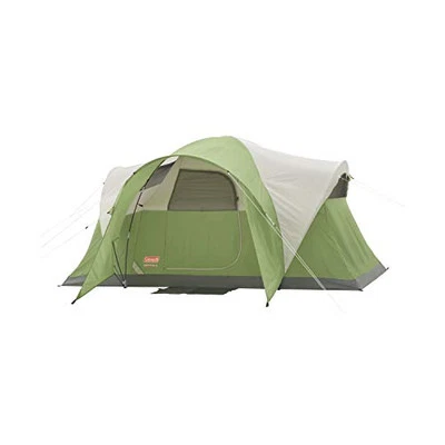 CARPA DE CAMPAÑA COLEMAN MONTANA, TIENDA FAMILIAR PARA 6/8 PERSONAS CON MOSCA DE LA LLUVIA - VERDE Foto 1 de 4