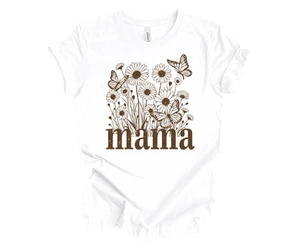 Trenz Shirt Company Women’s Short-Sleeve T-Shirt - Mom Flowers and Butterflies - Picture 1 of 12