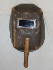 Vtg Soviet Metal Arc Welding Mask Headgear Hand Helmet Protect Face Eyes Glass - Picture 1 of 6