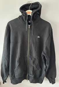 Patta Script Full Zip Hoodie Black Heavyweight Used Size XL streetwear skate - Picture 1 of 7