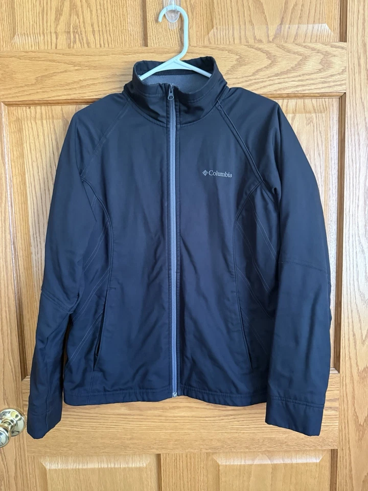 Columbia Women's Full Zip Jacket Large Black Hiking Workout Outdoor Walking Run - Image 1 of 4