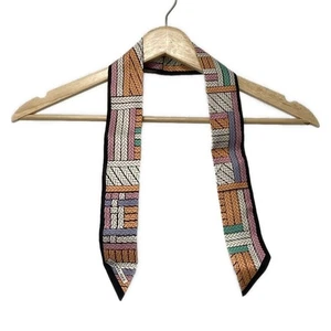 HERMES TRESSES H Twilly 100% Seide Schal Mehrfarbig Original Guter Zustand - Bild 1 von 5