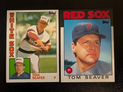 1984 and 1986 Topps Traded Tom Seaver - 2 Card Lot - (J6) - Image 1 of 4
