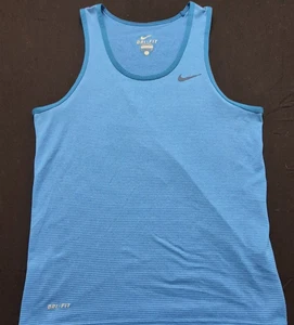 Canotta Nike Dri-fit donna blu a righe atletica running tg. swoosh grigio s - Foto 1 di 11