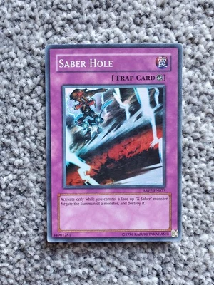 Saber Hole ABPF-EN073 Yu-Gi-Oh! Card Super Rare Unlimited Edition - Image 1 of 2