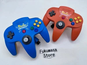 Nintendo 64 Controller Pikachu Orange Blue set Pokemon Japan Tested - Picture 1 of 15