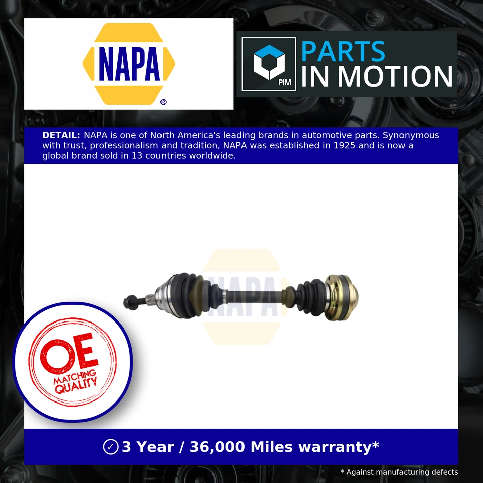 NAPA Driveshaft NDS1176L - OEM Performance - Fit - Quality - Reliable Fit