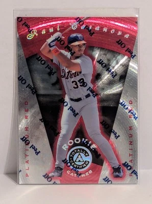 1997 Pinnacle Totally Certified Red RAUL CASANOVA RC /3999 Detroit Tigers (5433) - Image 1 of 2
