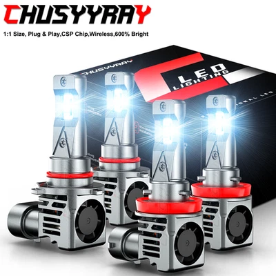 For 2016 2017 2018 Dodge RAM 1500 2500 3500 LED Headlight High/Low Beam Bulbs - Image 1 of 4