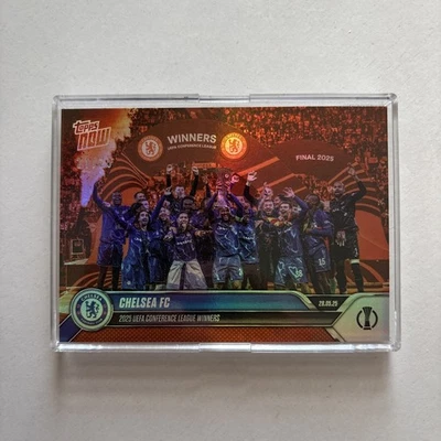 2024-25 Topps Now Chelsea UEFA Conference League Winners #/25 Orange PR: 1,410 - Image 1 of 4