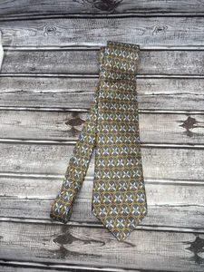 Vintage LANVIN Paris 100% Silk Tie Butterfly Moth Print - Picture 1 of 5
