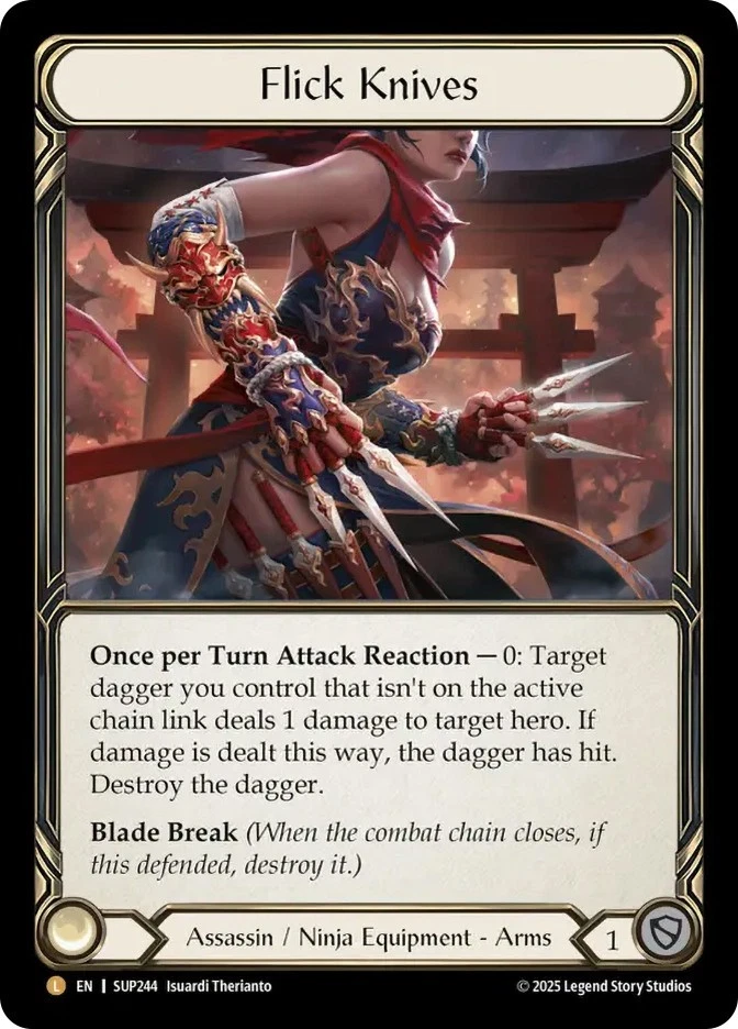 FAB   Flick Knives  - Super Slam Card # 244 - Image 1 of 1