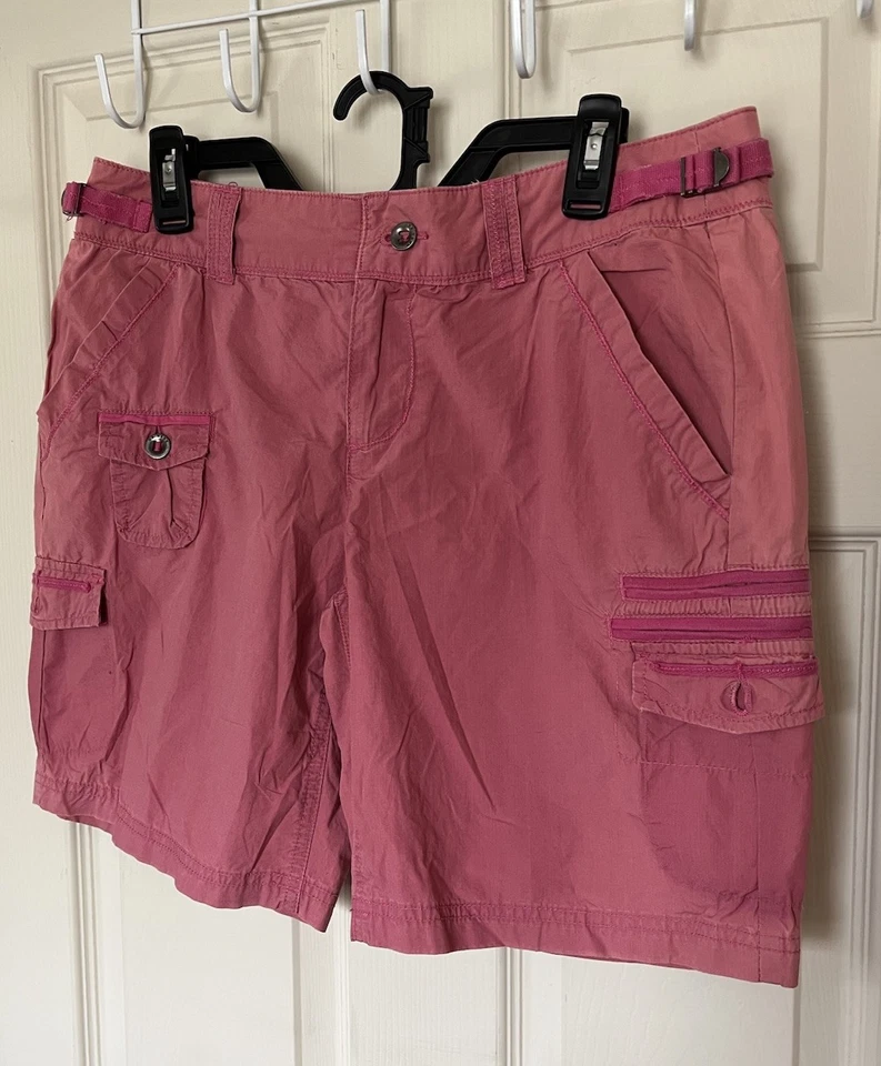 Da Nang Cargo Bermuda Shorts Surplus Indo Chine Military Pink Women’s M Y2K - Image 1 of 4