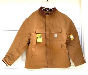 Carhartt Firm Duck Insulated Coat Herren 2XL Braun Canvas 0C0003-M Loose Fit - Bild 1 von 8