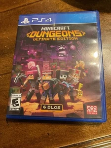 Minecraft Dungeons Ultimate Edition - Estuche y juego PlayStation 4 solo sin probar - Imagen 1 de 4