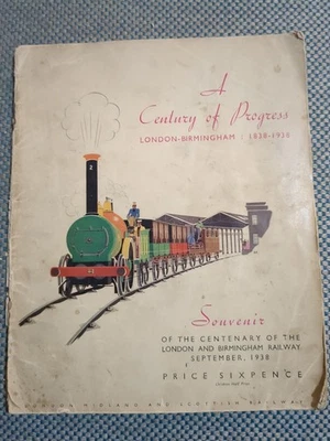 vintage century of progress 1838-1938 - souvenir booklet made in 1938- transport - Image 1 of 3