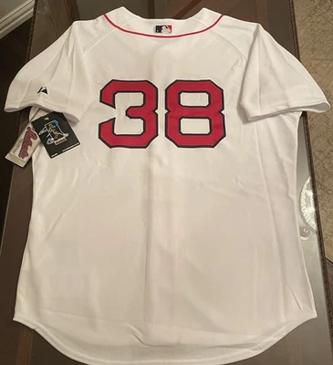 Majestuosa Jersey Curt Schilling #38 Boston Red Sox Auténtica Sobre el Campo 48/XL NUEVA CON ETIQUETAS Foto 1 de 4