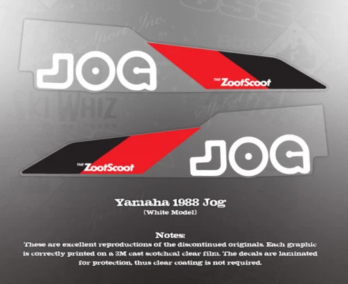 YAMAHA 1988 JOG RIVA CG50 PANEL GRAPHICS DECALS - Imagem 1 de 1