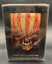 Floating The Skies True Red Hot Air Balloon Ornament In Box Authentic Models