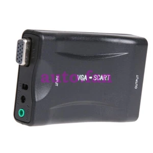 1pc 5V VGA to Scart Converter Video Converter Adapter wit #T2* - Bild 1 von 4