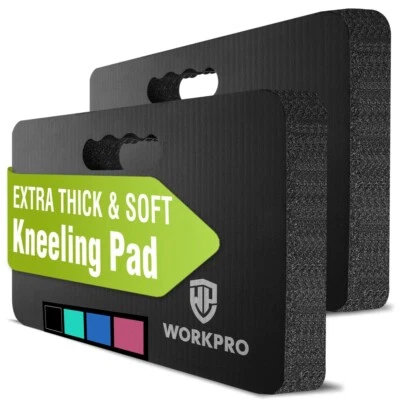 WORKPRO 2PC Extra Thick Kneeling Pad Soft Foam Cushioning Large Foam Kneeler Mat - Image 1 of 4