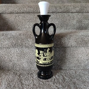 Vintage 1962 Schnaps Karaffe schwarz Glas Vase Antonius & Kleopatra Ägypten Pyramide - Bild 1 von 7