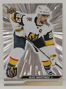 23-24 Upper Deck Alec Martinez Silver Outburst Vegas Golden Knights - Picture 1 of 3