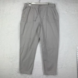 Pantalones utilitarios Banana Republic para mujer 14 gris plateado tela elástica - Imagen 1 de 14
