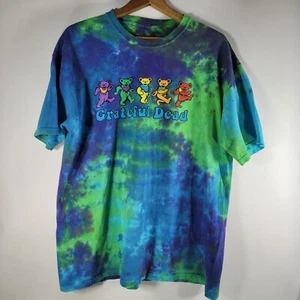 Vtg Grateful Dead T Shirt Dancing Bears Tie Dye Short Sleeve Sz XL - Bild 1 von 6