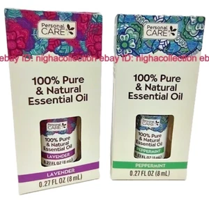 ( Lot 2 ) P. Care 100% Pure & Natural Essential Oil Lavender & Peppermint 8ML Ea - Picture 1 of 6