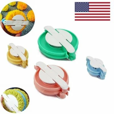 Kit de herramientas artesanales hechas a mano para hacer pompones de EE. UU. 4 piezas bola de pelusa hágalo usted mismo lana artesanal tejer HO Foto 1 de 4
